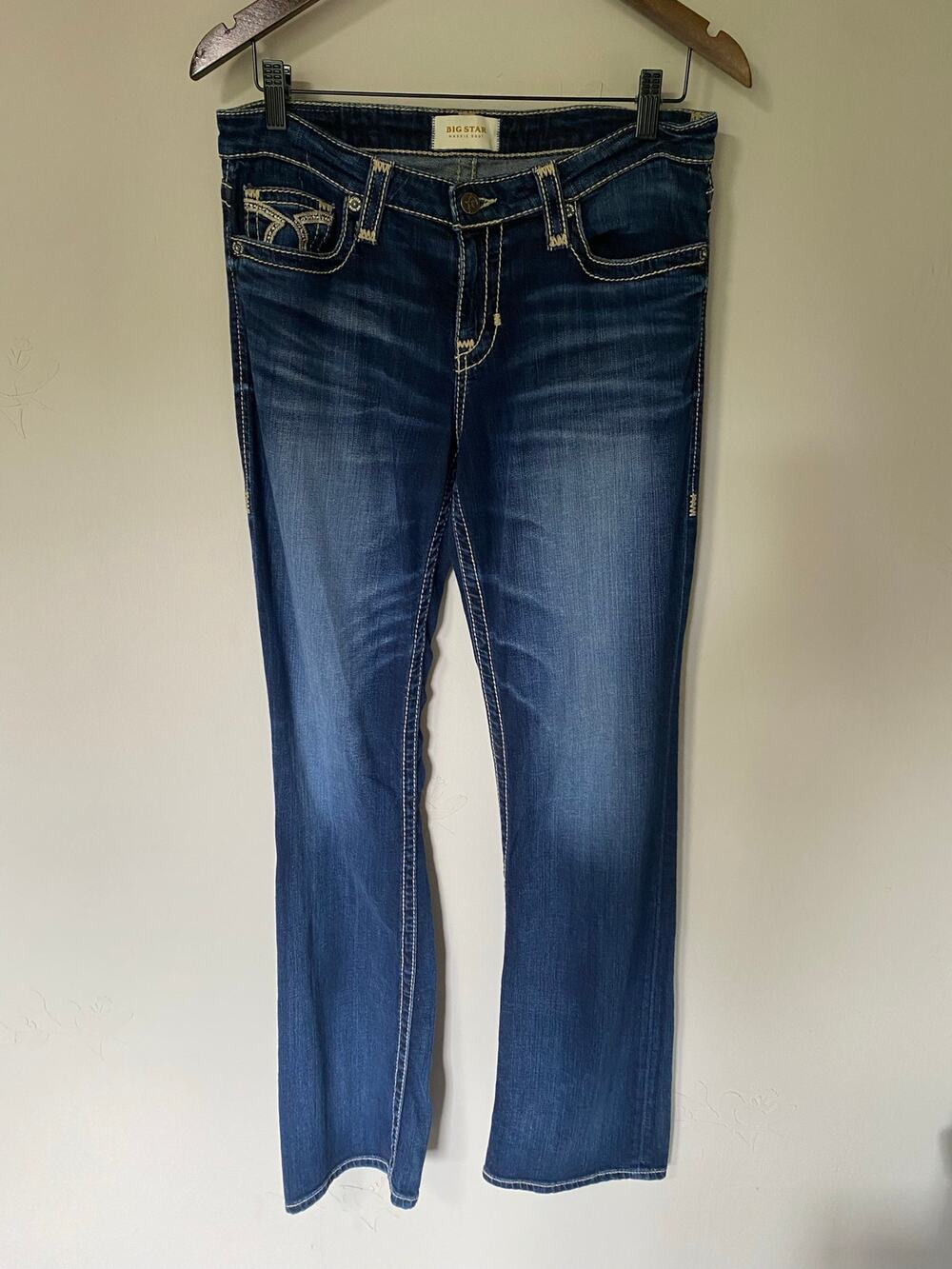 Big Star Maddie Boot Cut 98% Cotton Western Jeans Rodeo Festival 30 Ld